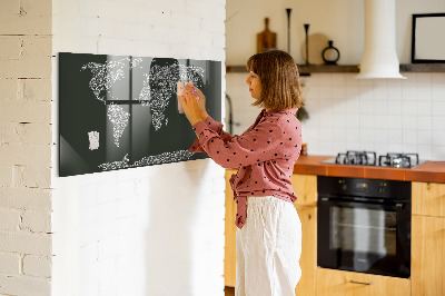 Magnetická tabuľa pre deti Namn på kontinenterna