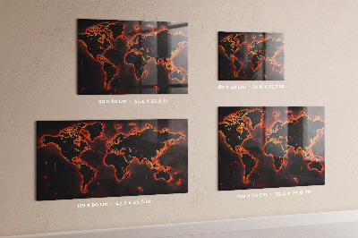 Magnetkort för barn världskarta