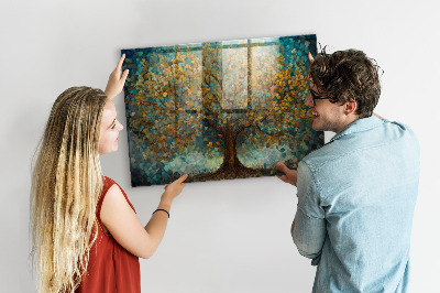 Dekorativ magnettavla Mosaikträd