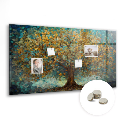 Dekorativ magnettavla Mosaikträd