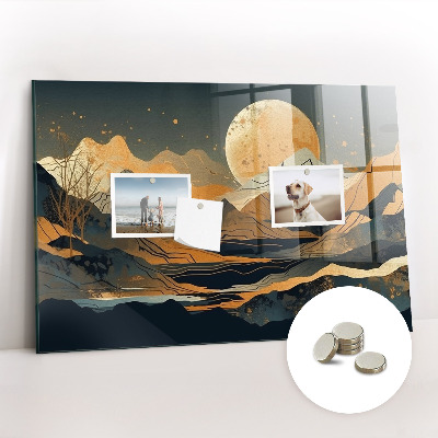 Magnetkort med magneter Abstrakt landskap