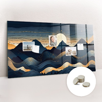 Magnetkort med magneter Solnedgång landskap
