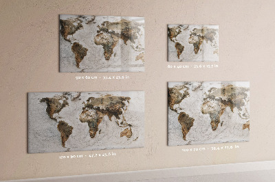 Magnetkort för barn Gammal världskarta