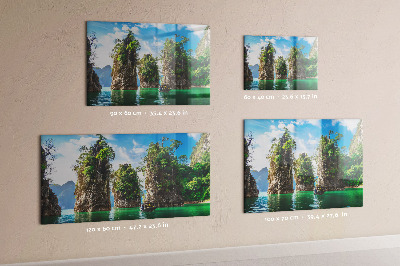 Magnetkort med magneter Sjöträd natur