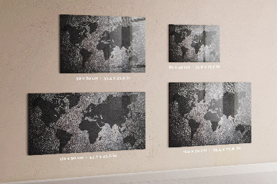 Magnetkort för barn Konkret världskarta