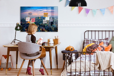 Magnetkort med magneter Stad på natten