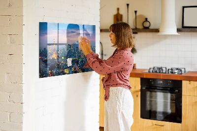 Magnetkort med magneter Stad på natten