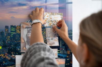 Magnetkort med magneter Stad på natten