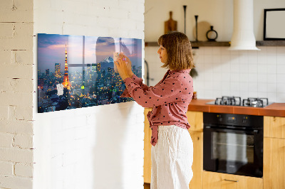 Magnetkort med magneter Stad på natten