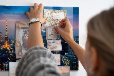 Magnetkort med magneter Stad på natten