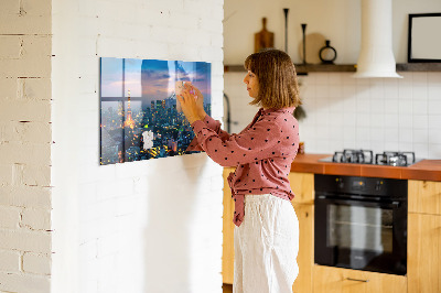 Magnetkort med magneter Stad på natten