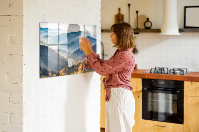 Magnetkort med magneter Bergslandskap