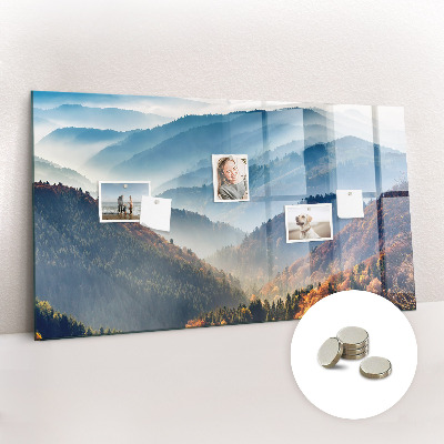Magnetkort med magneter Bergslandskap