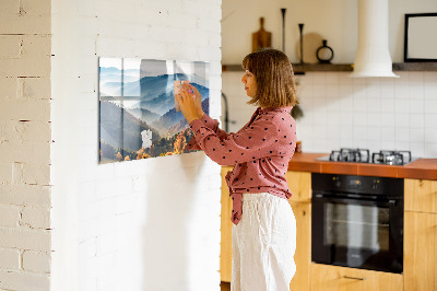 Magnetkort med magneter Bergslandskap