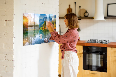 Magnetkort med magneter River bergslandskap