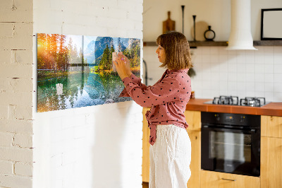 Magnetkort med magneter River bergslandskap