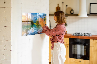 Magnetkort med magneter River bergslandskap