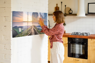 Magnetkort med magneter Bergslandskap