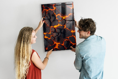 Magnetická tabuľa na stenu Lava vulkan