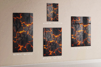 Magnetická tabuľa na stenu Lava vulkan