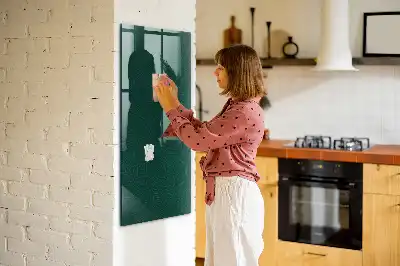 Magnetisk skrivtavla med linjärt bladmönster