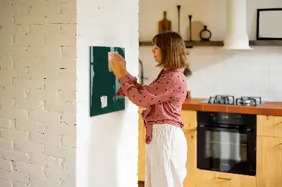 Magnetisk skrivtavla med linjärt bladmönster