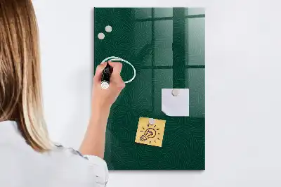 Magnetisk skrivtavla med linjärt bladmönster