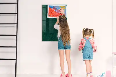 Magnetisk skrivtavla med linjärt bladmönster