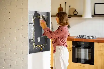 Magnetisk rittavla i utförandet guldkonfetti
