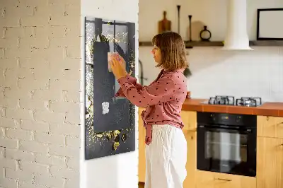 Magnetisk rittavla i utförandet guldkonfetti