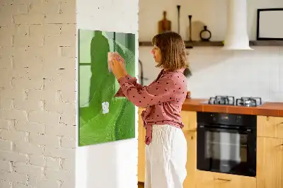 Magnetisk skrivtavla med motiv av vågabstraktion