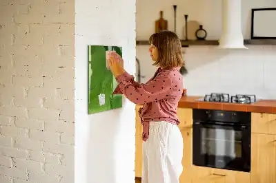 Magnetisk skrivtavla med motiv av vågabstraktion