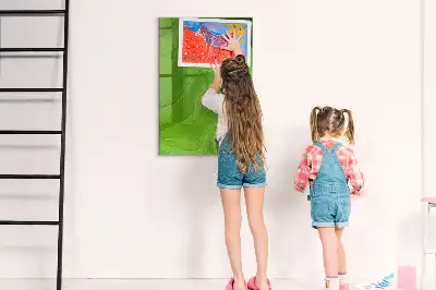 Magnetisk skrivtavla med motiv av vågabstraktion
