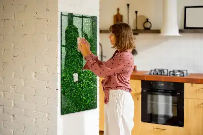 Magnetisk rittavla med motiv av blad