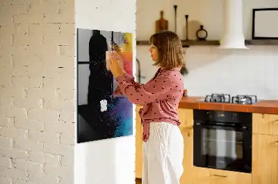Magnetisk skrivtavla i färgglad design