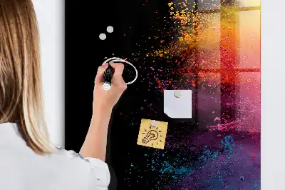 Magnetisk skrivtavla i färgglad design