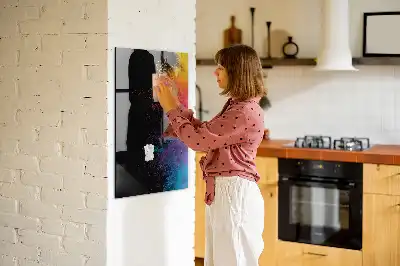 Magnetisk skrivtavla i färgglad design