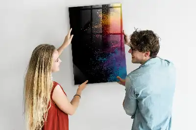 Magnetisk skrivtavla i färgglad design