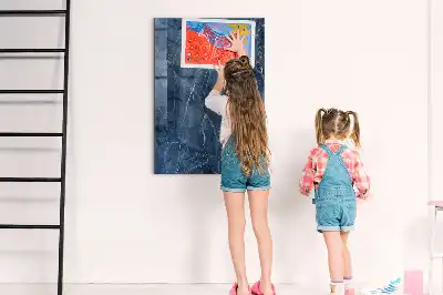 Magnetisk rittavla dekorativ marmordesign
