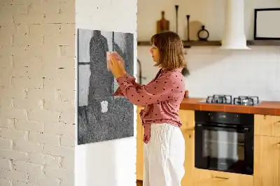 Magnetisk skrivtavla med bergsstruktur