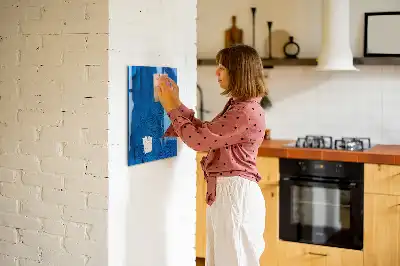 Magnetisk skrivtavla med motiv av fågelfjädrar