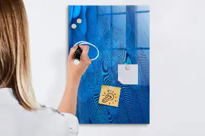 Magnetisk skrivtavla med motiv av fågelfjädrar