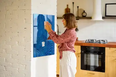 Magnetisk skrivtavla med motiv av fågelfjädrar