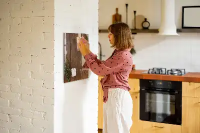 Magnetisk rittavla i rustikt trä