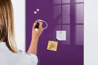 Magnetisk skrivtavla i färgen lila