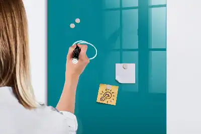 Magnetisk skrivtavla i mörkblått utförande