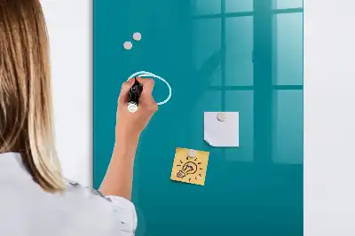 Magnetisk skrivtavla i mörkblått utförande