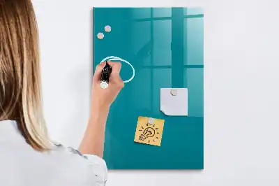 Magnetisk skrivtavla i mörkblått utförande