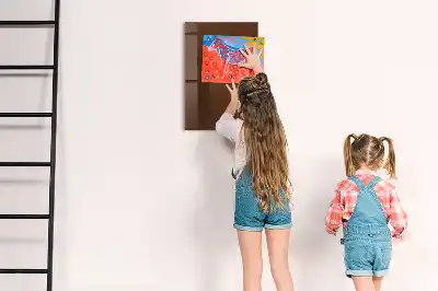 Magnetisk skrivtavla brun