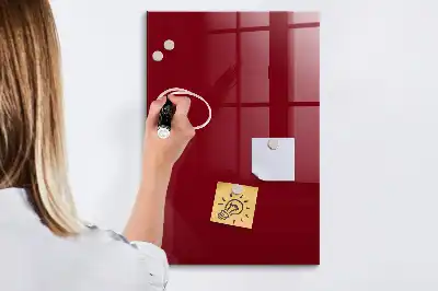 Magnetisk skrivtavla i vinröd färg